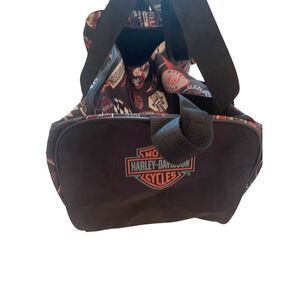 Harley Davidson Unisex Adjustable Strap Motorcycle Logos Travel Duffle Bag